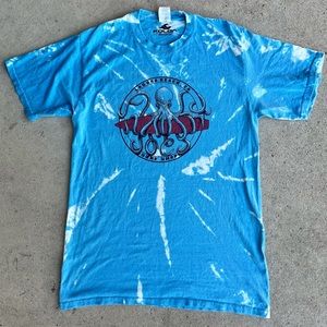 Blue Acid Wash Surf Shop Tee
